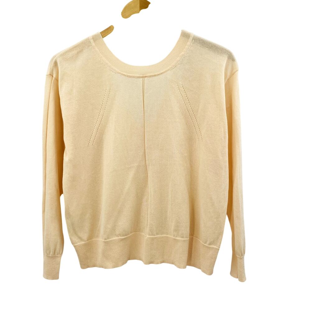 Sandro 1 Salmon Pink Knit Strap Sweater blouse - Picture 8 of 9